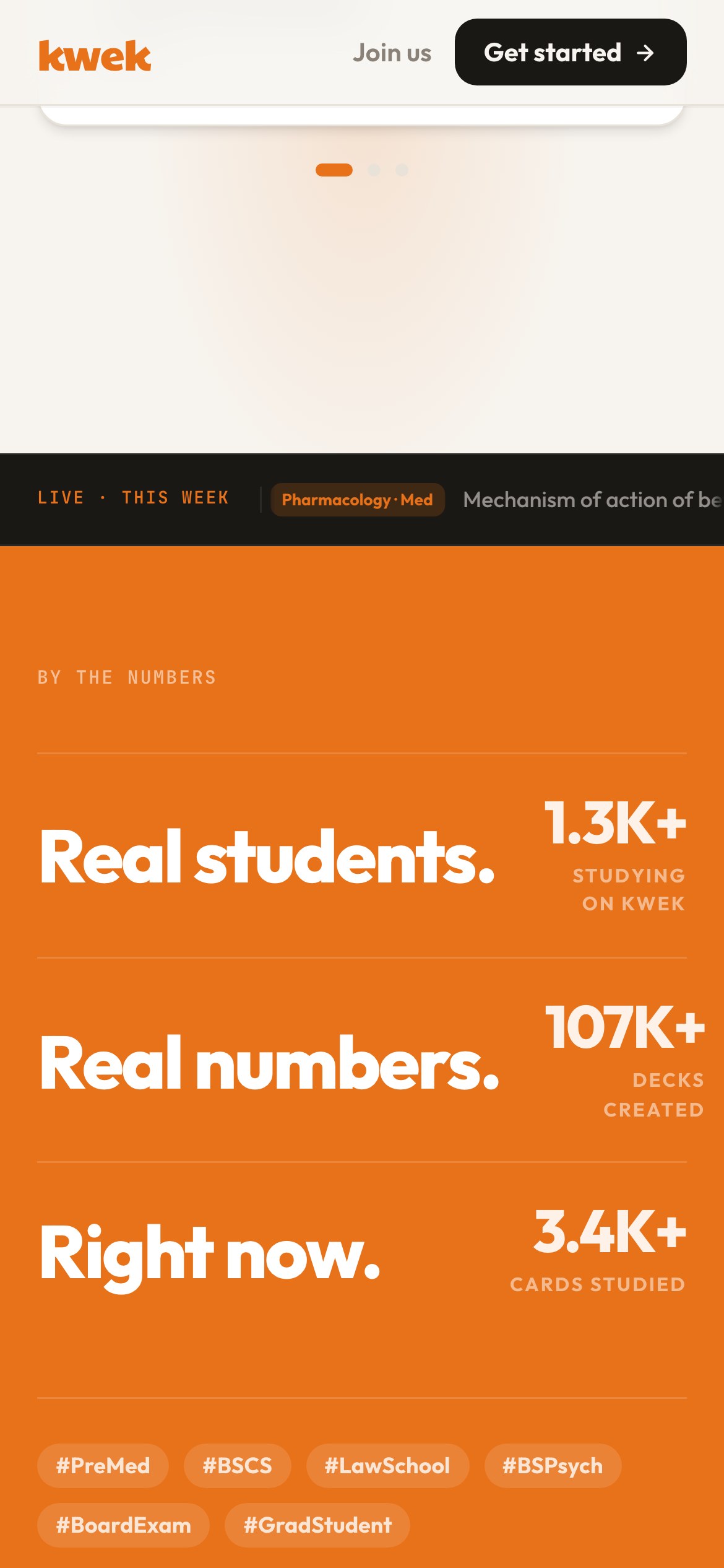 kwek mobile — quiz customization